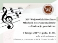 XIV Wojewódzki Konkurs Młodych Instrumentalistów